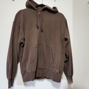 TNA sweat fleece zip up